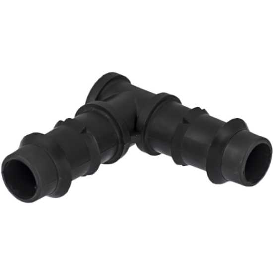 Коляно оребрено за многосезонен капков маркуч