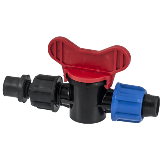 Водовземка с кран и уплътнител за едносезонен капков маркуч